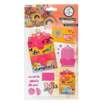 Kit de Carimbos e Cortantes Gift card envelope Art By Marlene Studio Light
