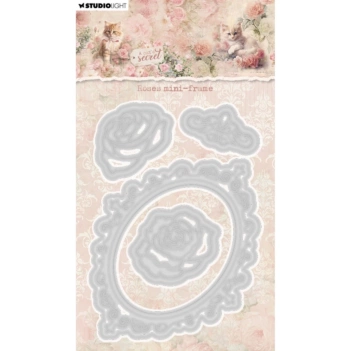 Studio Light A Cat's Secret Stanzschablonenset Roses Mini Frame 