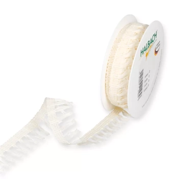 Halbach Schnur mit Fransen - Creme 7m