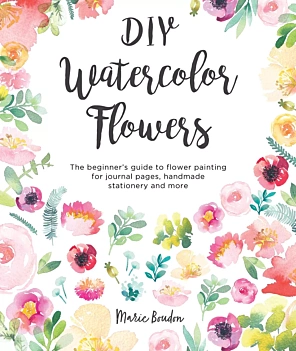 Faça você mesmo flores em aquarela
