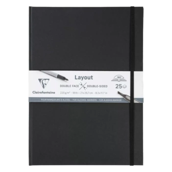 Cuaderno Dibujo Negro Clairefontaine 21x29cm