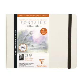 Álbum para Acuarela 300g/m² Clairfontaine 10x15cm

