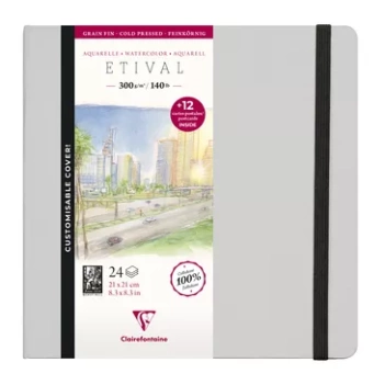 Álbum para Acuarela 300g/m² Clairfontaine 21x16cm