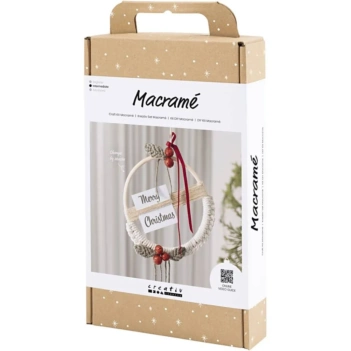 Creativ Company Mini Macramé Knutselset Kerstkrans