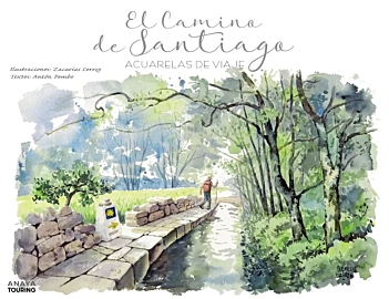 El camino de Santiago Akwarele podróżne A Pombo Castellano