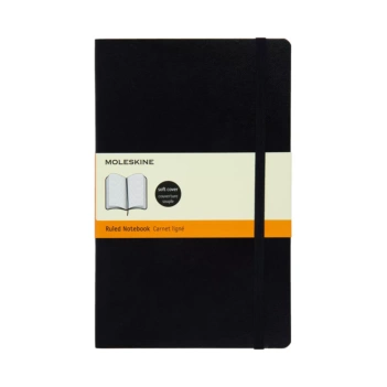 Moleskine Classic Collection Liniertes Notizbuch Softcover Schwarz 13x21cm 