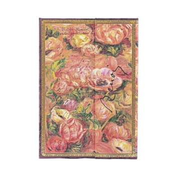 Caderno midi pautado Carta a Morisot 1892 Renoir Folhas de papel 12,5x18cm
