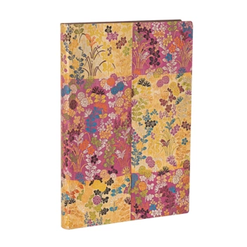 Blanko Midi-Notitzbuch flexi Kara-ori rosa Paperblanks 13x18cm