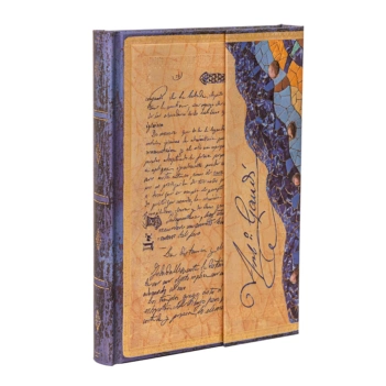 Cuaderno de tapa dura Midi rayado Gaudí, Manuscrito de Reus Paperblanks 12x18cm 120g/m²