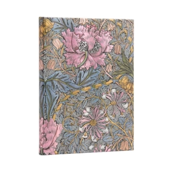 Cuaderno de tapa dura Ultra rayado Morris Madreselva Rosa Paperblanks 17,5x23cm 120g/m²