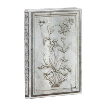 Flores Lahori do Taj Mahal Mini caderno com linhas 9x14cm