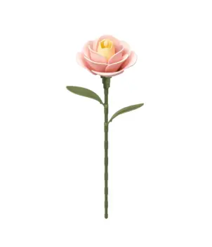 Camélia rosa claro modelo Robotime