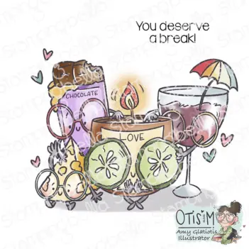 Stamping Bella Gummistempel Spec-Tacular Self Care Crew