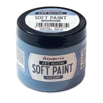 Stamperia Art Stories Soft Paint Blue Jeans  200ml