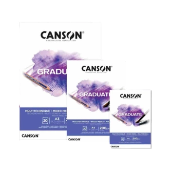 Canson Graduate Mixed Media Papierblok Eenzijdig gelijmd Fijne Korrel 200g/m²