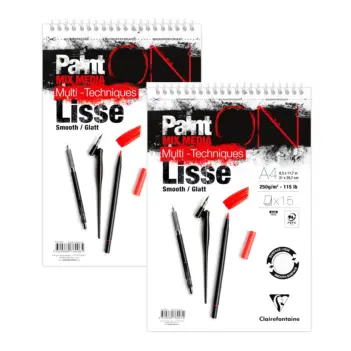 Paint On Clairefontaine 250g zwykły blok do mieszanych mediów na spirali