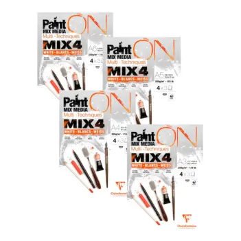 Bloki Paint On Mix4 Clairefontaine 250g do różnych mediów mieszanych