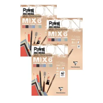 Blok do mieszania średnich kolorów Paint On Mix6 Clairefontaine 250g
