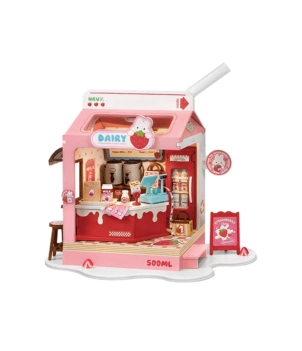 Robotime Strawberry Milk Box Model