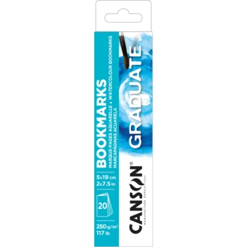 Canson Graduate 20 Aquarellpapier Lesezeichen  5x19cm 250g/m²