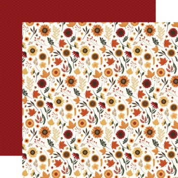 Carta Bella Faith Family Fall Floral Americana Paper 30x30cm