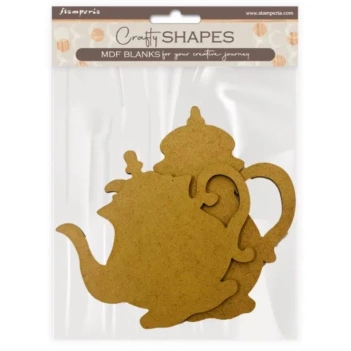 Silhouette MDF Crafty Shapes Bule de chá House of Roses Stamperia