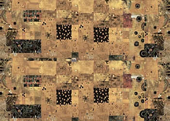 Pano de encadernação Quadrados Arte abstrata PapersForYou 70x50cm