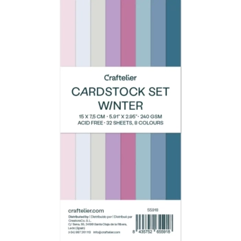Cardstock Set Winter Craftelier 15x7,5cm