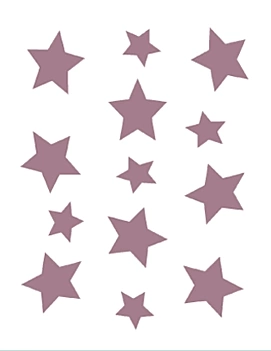 SUPER AANBIEDING **40%** Stencil D-106 Sterren 15x21cm Dayka