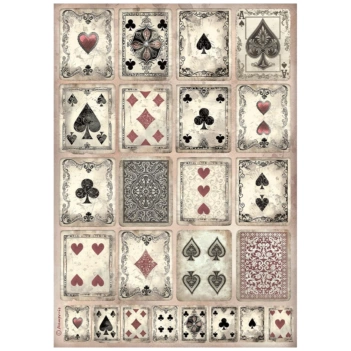 Papel de arroz Cartas Master of Magic Stamperia 21x30cm