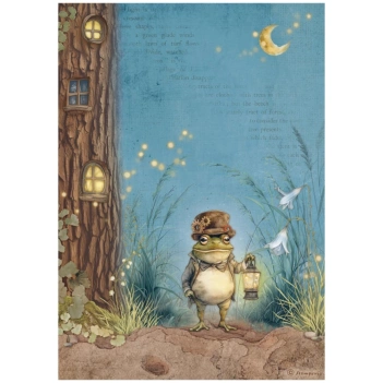 Mr. Frog Romantic Hidden Grove Stamperia Rice Paper 21x30cm