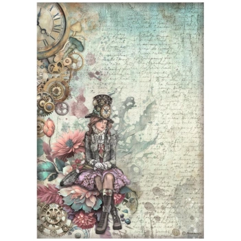 Papel de arroz Mujer Master of Magic Stamperia 21x30cm