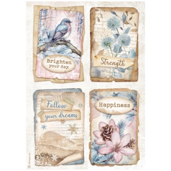 Rice Paper Cards Dewdrops Stamperia Cards 21x30cm