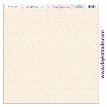 Tecido DTXS-1115 Fundo amarelo com estrelas Amor y Fe Dayka 30x30cm