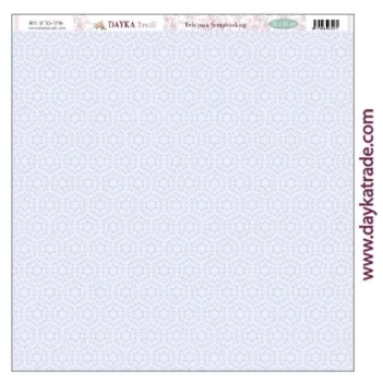 Tecido DTXS-1116 Fundo azul com estrelas Amor y Fe Dayka 30x30cm
