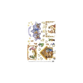 Papel de Arroz Nacimiento Infantil 35x50cm Rich