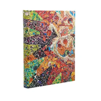Agenda diaria tapa dura Los mosaicos de Gaudí El sol de Gaudí de 2027 Paperblanks Ultra 17,5x23cm
