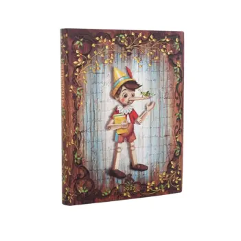 Agenda diaria tapa blanda Colección de cuentos de hadas 2027 Carlo Collodi Pinocho Paperblanks Ultra 17,5x22,5cm