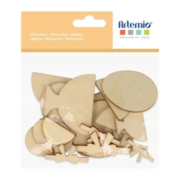 Die-cuts en bois Œufs amusants Artemio