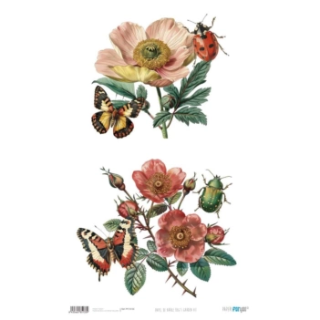 Carta di Riso Bug's Garden VII PapersForYou 54x33cm