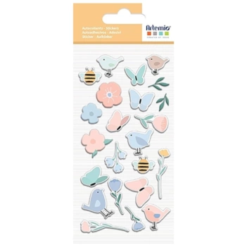 Puffy stickers Sweet Garden Artemio