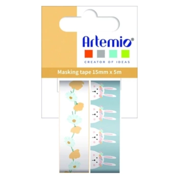 Set 2 rubans washi Funny Eggs Artemio