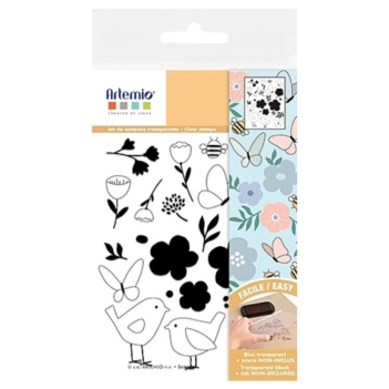 Set de sellos transparentes Sweet Garden Artemio