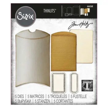 Matrice Thinlits Vault Pillow Box + Bag Tim Holtz Sizzix