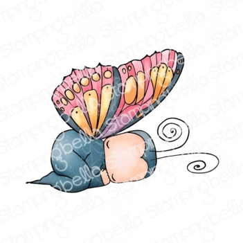 Tampon Papillon endormi Baby Stamping Bella