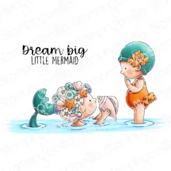 Tampons en caoutchouc « Beach Bundle Girl Mermaid's Gift » de Stamping Bella
