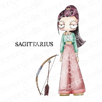 Oddball Zodiac Sagittarius Stamping Bella Tampons en caoutchouc