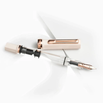 TWSBI ECO Füllfederhalter Creme und Roségold 