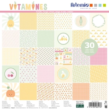 Kit de scrapbooking Vitamines Artemio 30x30cm