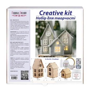 Kit in Legno Christmas Houses Fabrika Decoru